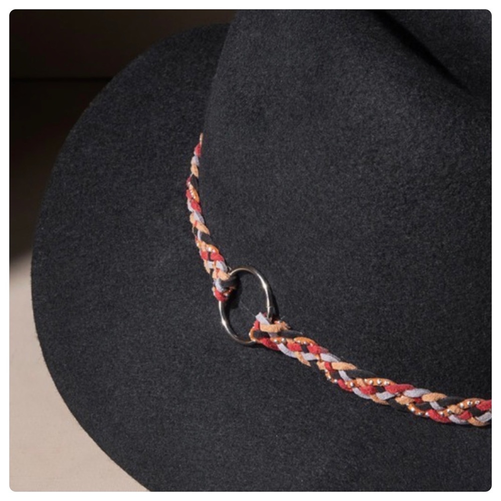 ❤️ 100% Wool felt panama with braided O-ring band hat - Picture 4 of 9